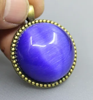 Natural handmade light purple round bird cat eye pendant Women men's Amulet Jewelry free shipping
Natural handmade light purple round bird cat eye pendant Women men's Amulet Jewelry free shipping
