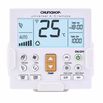 50pcs/Lot CHUNGHOP K-650E Universal A/C Remote Controler for 99% more brands Air conditioner Backlight Function with Wall Mount
50pcs/Lot CHUNGHOP K-650E Universal A/C Remote Controler for 99% more brands Air conditioner Backlight Function with Wall Mount