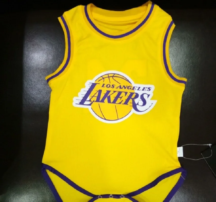 New Summer Baby Basketball Suit Jumpsuit Baby Newborn Baby Jumpsuit Baby Climbing Suit Personality Basketball Uniform My Baby Gecko