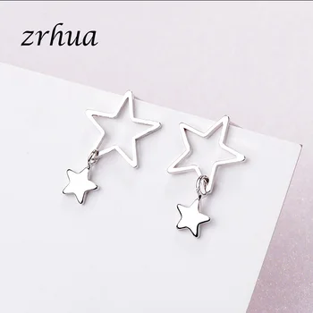 ZRHUA Hot Sale 925 Sterling Silver Stud Earring Sweet Double Star Chic Fashion Earrings For Women Gift New Findings Girls Brinco
ZRHUA Hot Sale 925 Sterling Silver Stud Earring Sweet Double Star Chic Fashion Earrings For Women Gift New Findings Girls Brinco