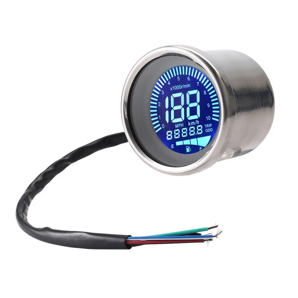 Universal Chrome Black Motorcycle Instrument LCD Display Oil Level Gauge Caliber Tachometer Digital Motorcycle Speedometer
Universal Chrome Black Motorcycle Instrument LCD Display Oil Level Gauge Caliber Tachometer Digital Motorcycle Speedometer