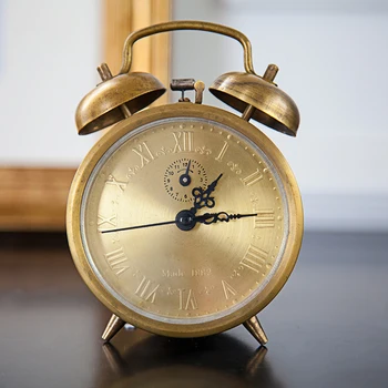 Bedside alarm clock wound-up vintage alarm clock pure copper machine alarm clock Control LED display electronic desktop Digital
Bedside alarm clock wound-up vintage alarm clock pure copper machine alarm clock Control LED display electronic desktop Digital