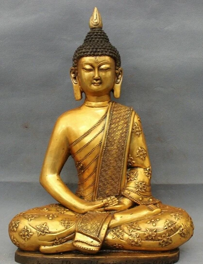 xd 002103 16" Tibet Bronze Gilt Shakyamuni Buddha Statue Folk Thailand Sakyamuni Joss
xd 002103 16" Tibet Bronze Gilt Shakyamuni Buddha Statue Folk Thailand Sakyamuni Joss