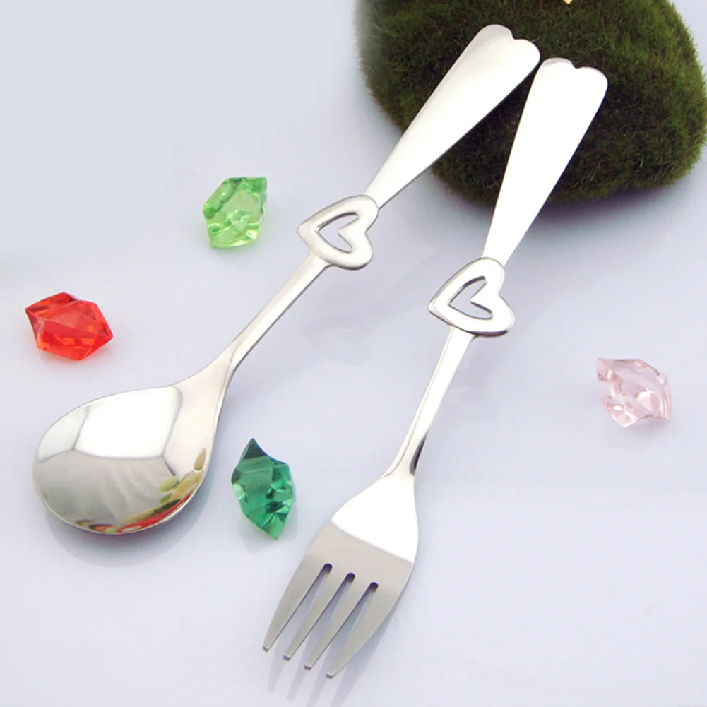 2PCS Cutlery Set Spoon Fork Silver Heart Shape Kitchen Easy Clean Hollow Gifts Lunch Tableware Practical Stainless Steel Couple
2PCS Cutlery Set Spoon Fork Silver Heart Shape Kitchen Easy Clean Hollow Gifts Lunch Tableware Practical Stainless Steel Couple