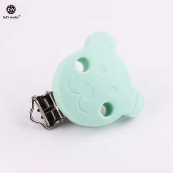 Let's make Mint Baby Teether Silicone Cartoon Bear Clip 1pc BPA Free DIY Pacifier Clip Chains Baby Nursing Accessories Pacifier
Let's make Mint Baby Teether Silicone Cartoon Bear Clip 1pc BPA Free DIY Pacifier Clip Chains Baby Nursing Accessories Pacifier