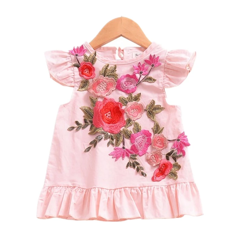 2019 New Summer Embroidery Sleeveless Children's Dress Girl Three-Dimensional Flower Pleated Dress Baby Girl Clothes For 2-4Y
2019 New Summer Embroidery Sleeveless Children's Dress Girl Three-Dimensional Flower Pleated Dress Baby Girl Clothes For 2-4Y