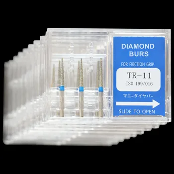 30Pcs(10Boxes) Dental Diamond Burs TR-11 / TR-13 / TR-15 Polisher Drill FG1.6mm High Speed Handpiece Polishing Dentist Burrs
30Pcs(10Boxes) Dental Diamond Burs TR-11 / TR-13 / TR-15 Polisher Drill FG1.6mm High Speed Handpiece Polishing Dentist Burrs