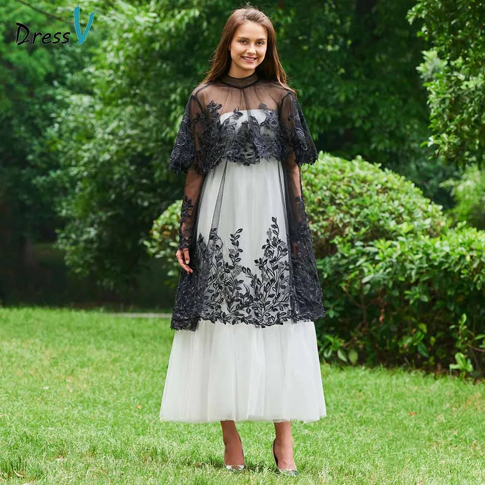Dressv evening dress high neck a line long sleeves ankle-length appliques tulle wedding party formal dress evening dresses
Dressv evening dress high neck a line long sleeves ankle-length appliques tulle wedding party formal dress evening dresses