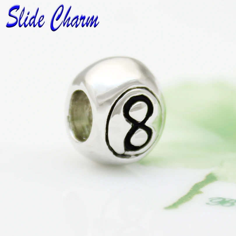 slide charm Free shipping New European fashion billiard eight ball charm beads fit Pandora bracelet
slide charm Free shipping New European fashion billiard eight ball charm beads fit Pandora bracelet