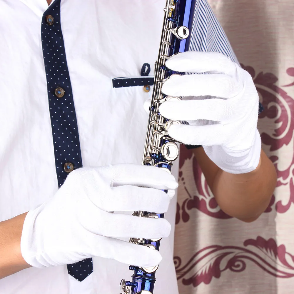 Musical Instrument White Soft and Lint-free Performance Gloves for Saxophone Trumpet Flute Clarinet Marching Bands
Musical Instrument White Soft and Lint-free Performance Gloves for Saxophone Trumpet Flute Clarinet Marching Bands