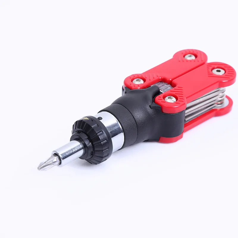 Multi-function ratchet screwdriver 15 in one Hexagonal folding wrench screwdriver bit One word cross repair tool
Multi-function ratchet screwdriver 15 in one Hexagonal folding wrench screwdriver bit One word cross repair tool