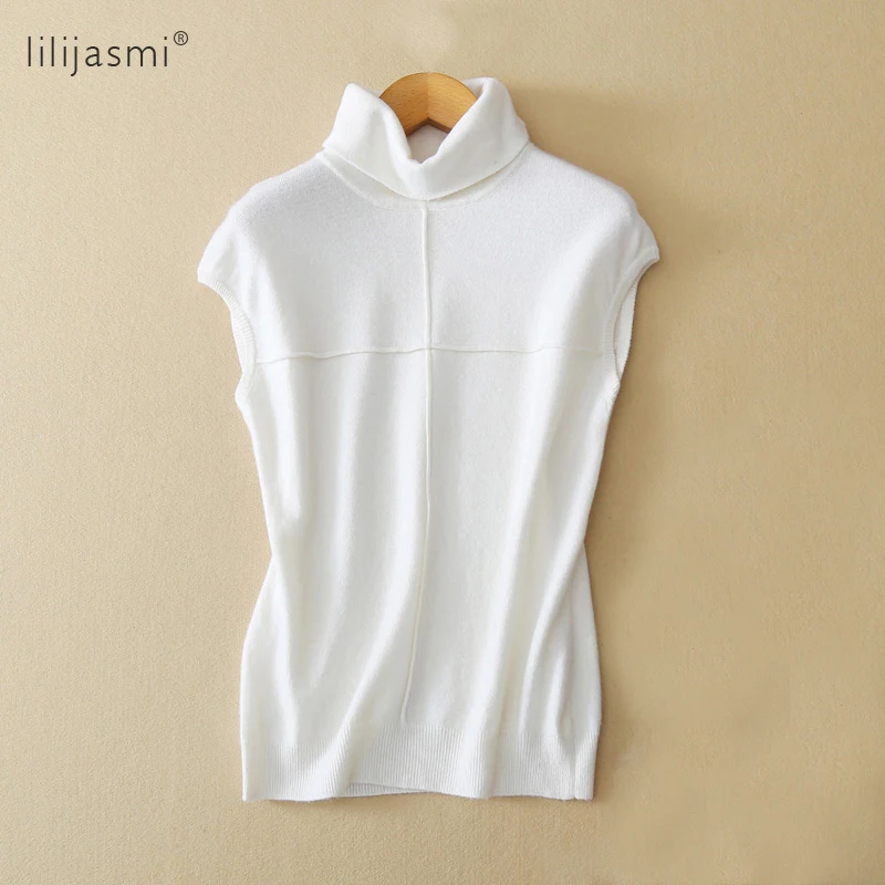 High-end Women Cashmere Trun-down Collar T-shirt Wool Cashmere Turtleneck Sleeveless Sweaters Pullover 7 Colors T 2018 Vacation
High-end Women Cashmere Trun-down Collar T-shirt Wool Cashmere Turtleneck Sleeveless Sweaters Pullover 7 Colors T 2018 Vacation