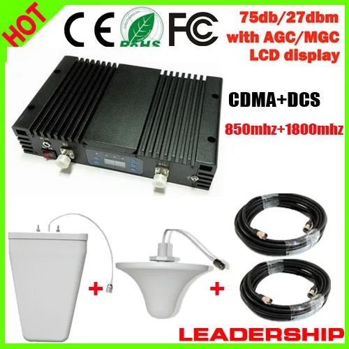Wholesale home use 75db Repetidor GSM 850 Dual Booster GSM 850MHz 1800MHz 27dBm 70dBi Signal Repeater with ALC MGC Amplifier
Wholesale home use 75db Repetidor GSM 850 Dual Booster GSM 850MHz 1800MHz 27dBm 70dBi Signal Repeater with ALC MGC Amplifier