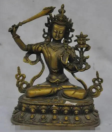 S3679 9"old tibet buddhism bronze fane sword tara Kwan-Yin Guan Yin buddha seat statue
S3679 9"old tibet buddhism bronze fane sword tara Kwan-Yin Guan Yin buddha seat statue