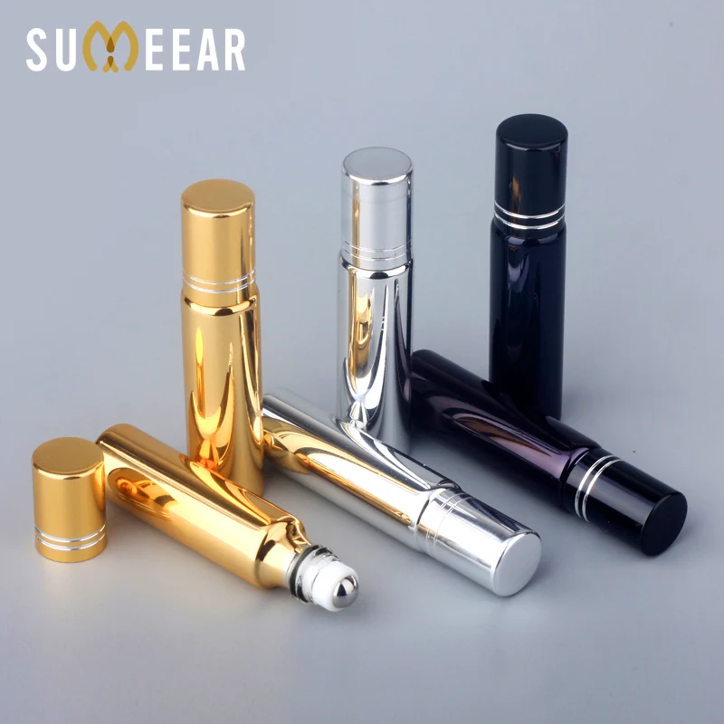 10ml Essential Oil Bottles Travel Refillable UV Glass Perfume Bottle With Roll On Empty Essential Oil Vial Steel Roller Bottles
10ml Essential Oil Bottles Travel Refillable UV Glass Perfume Bottle With Roll On Empty Essential Oil Vial Steel Roller Bottles