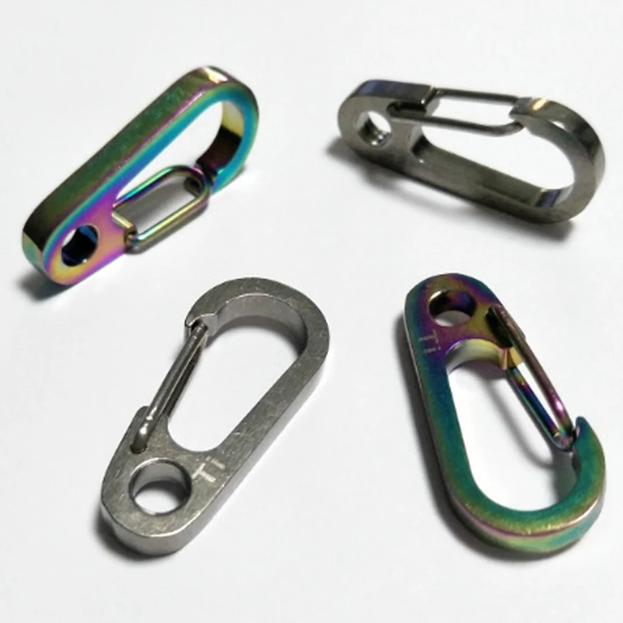 100%Titanium Mini Quick Draw High Loading-bearing Carabiner Outdoor EDC Hook Keychain Creative Accessories Charm T4 Keyring J077
100%Titanium Mini Quick Draw High Loading-bearing Carabiner Outdoor EDC Hook Keychain Creative Accessories Charm T4 Keyring J077