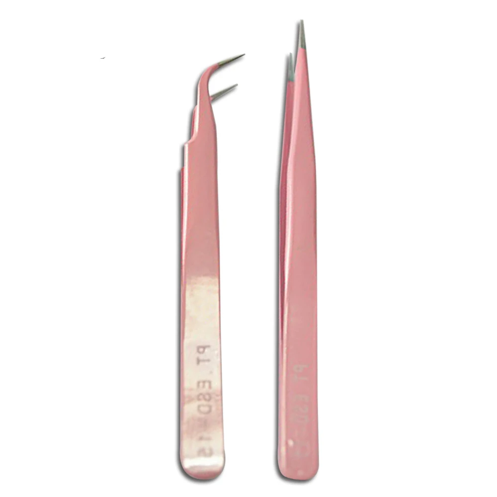 2017 NEW 2Pcs in One Pack Curved & Straight Tweezers Light Pink Eyelash Styling Clip DIY Beauty Makeup Tools BEe311
2017 NEW 2Pcs in One Pack Curved & Straight Tweezers Light Pink Eyelash Styling Clip DIY Beauty Makeup Tools BEe311