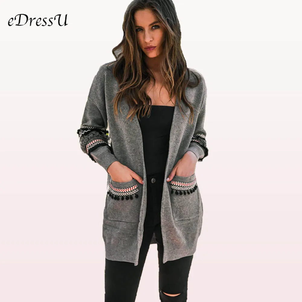 Plus Size Cadigan Women Knitted Sweater Jacket Elegant Grey Knit Coat Daily Office Lady European Casual Outwear CLX-100028
Plus Size Cadigan Women Knitted Sweater Jacket Elegant Grey Knit Coat Daily Office Lady European Casual Outwear CLX-100028