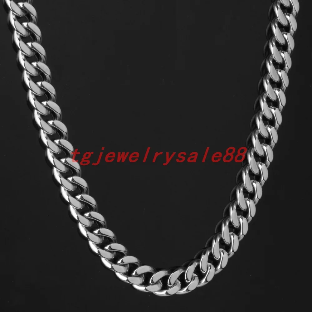 Fashion 7mm Wide Top Polishing Silver Tone Stainless Steel Curb Cuban Link Chain Necklace Cool Men's Neck Jewelry 16-40"
Fashion 7mm Wide Top Polishing Silver Tone Stainless Steel Curb Cuban Link Chain Necklace Cool Men's Neck Jewelry 16-40"