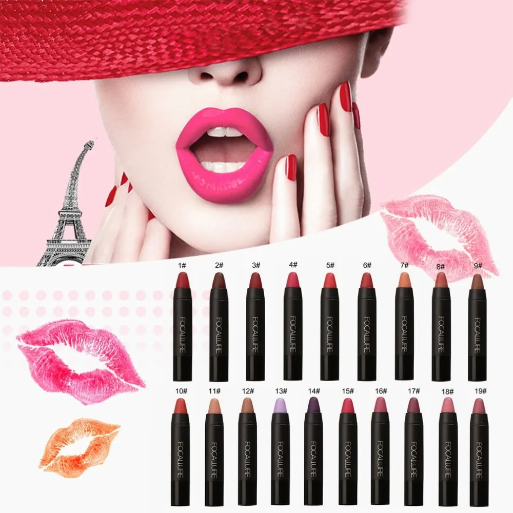 Focallure Women Girls Matte Lipstick Pen Waterproof Long-lasting Cosmetic Nude Lady Lips Makeup Lipsticks well 2019
Focallure Women Girls Matte Lipstick Pen Waterproof Long-lasting Cosmetic Nude Lady Lips Makeup Lipsticks well 2019