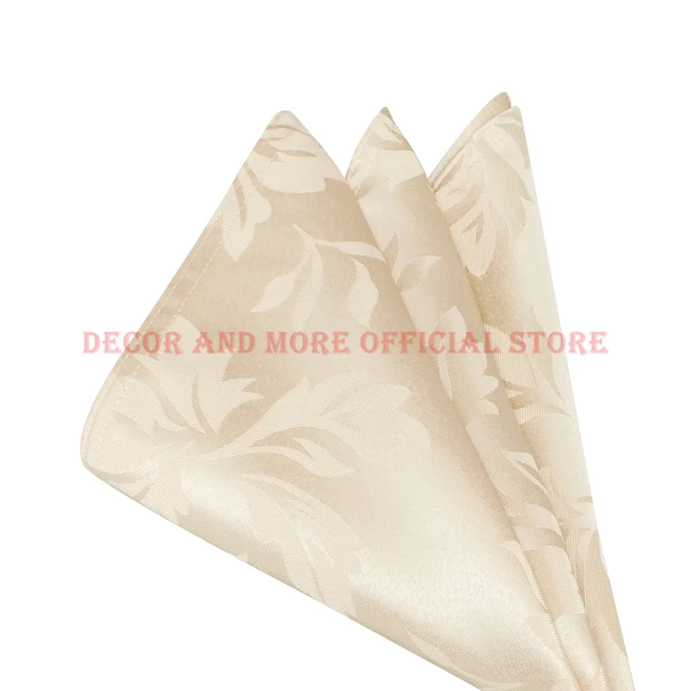 50PCS Decor Dining Napkin Solid Beige Red Gold Polyester Jacquard Damask Table Napkins For Hotel Wedding Banquet 48CM/19INCH
50PCS Decor Dining Napkin Solid Beige Red Gold Polyester Jacquard Damask Table Napkins For Hotel Wedding Banquet 48CM/19INCH