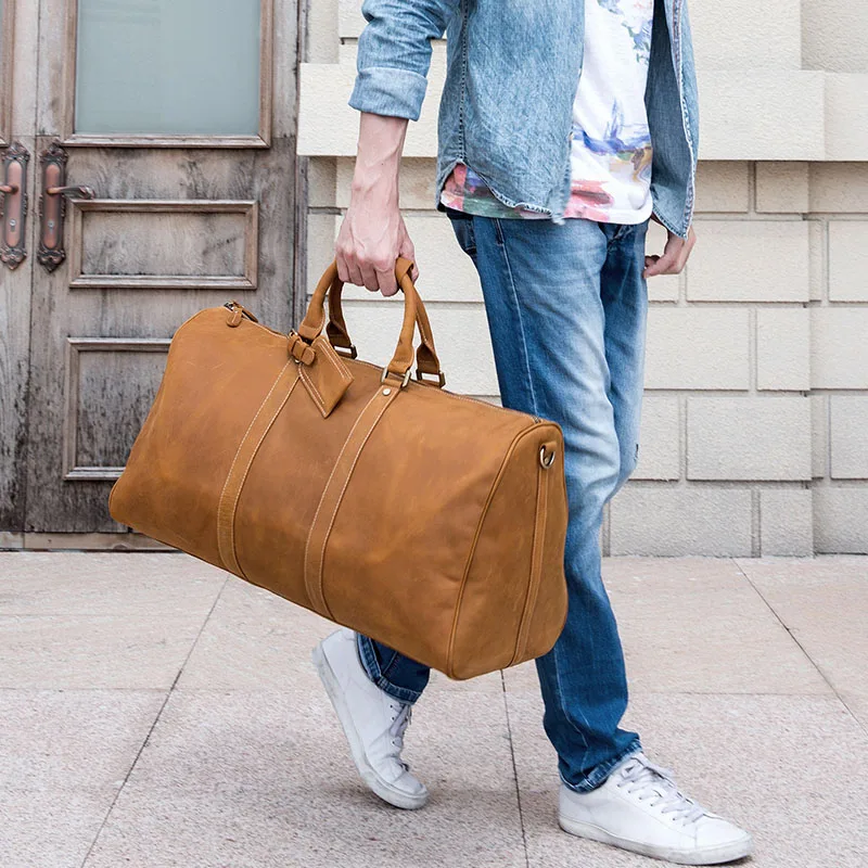 Men genuine leather travel bag durable crazy horse leather travel duffel big capacity Real leather large shoulder weekend bag
Men genuine leather travel bag durable crazy horse leather travel duffel big capacity Real leather large shoulder weekend bag