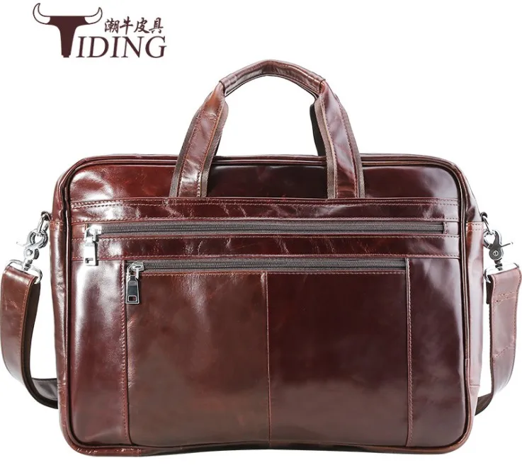 men cow leather briefcase 2018 new man oil waxed light leather large capacity briefcase 17" laptop travel handbags shoulder bags
men cow leather briefcase 2018 new man oil waxed light leather large capacity briefcase 17" laptop travel handbags shoulder bags