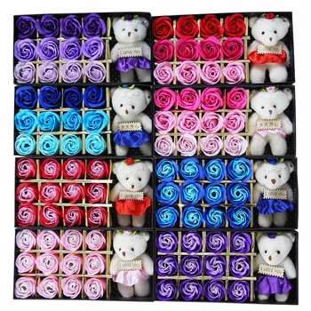 Soap box flower rose flower soap flower and bear a birthday gift for Christmas Wedding supplies wholesale
Soap box flower rose flower soap flower and bear a birthday gift for Christmas Wedding supplies wholesale