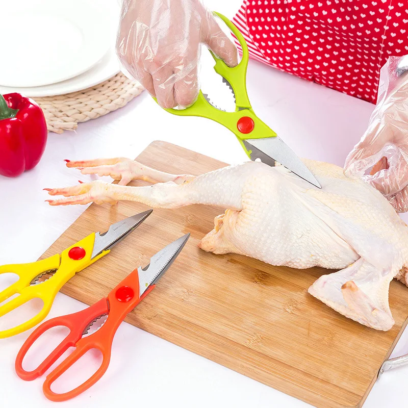Multifunction Stainless Steel Kitchen Chicken Bone scissor with Safe Lock Cutter Cook Tool shear Duck Fish bottle opener
Multifunction Stainless Steel Kitchen Chicken Bone scissor with Safe Lock Cutter Cook Tool shear Duck Fish bottle opener
