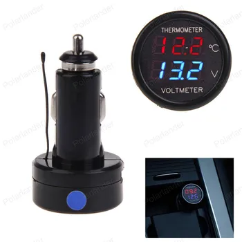 2 in 1 DF-01-TV Voltmeter Thermometer voltage temperature detector indicator Car Battery Monitor Digital Display socket
2 in 1 DF-01-TV Voltmeter Thermometer voltage temperature detector indicator Car Battery Monitor Digital Display socket