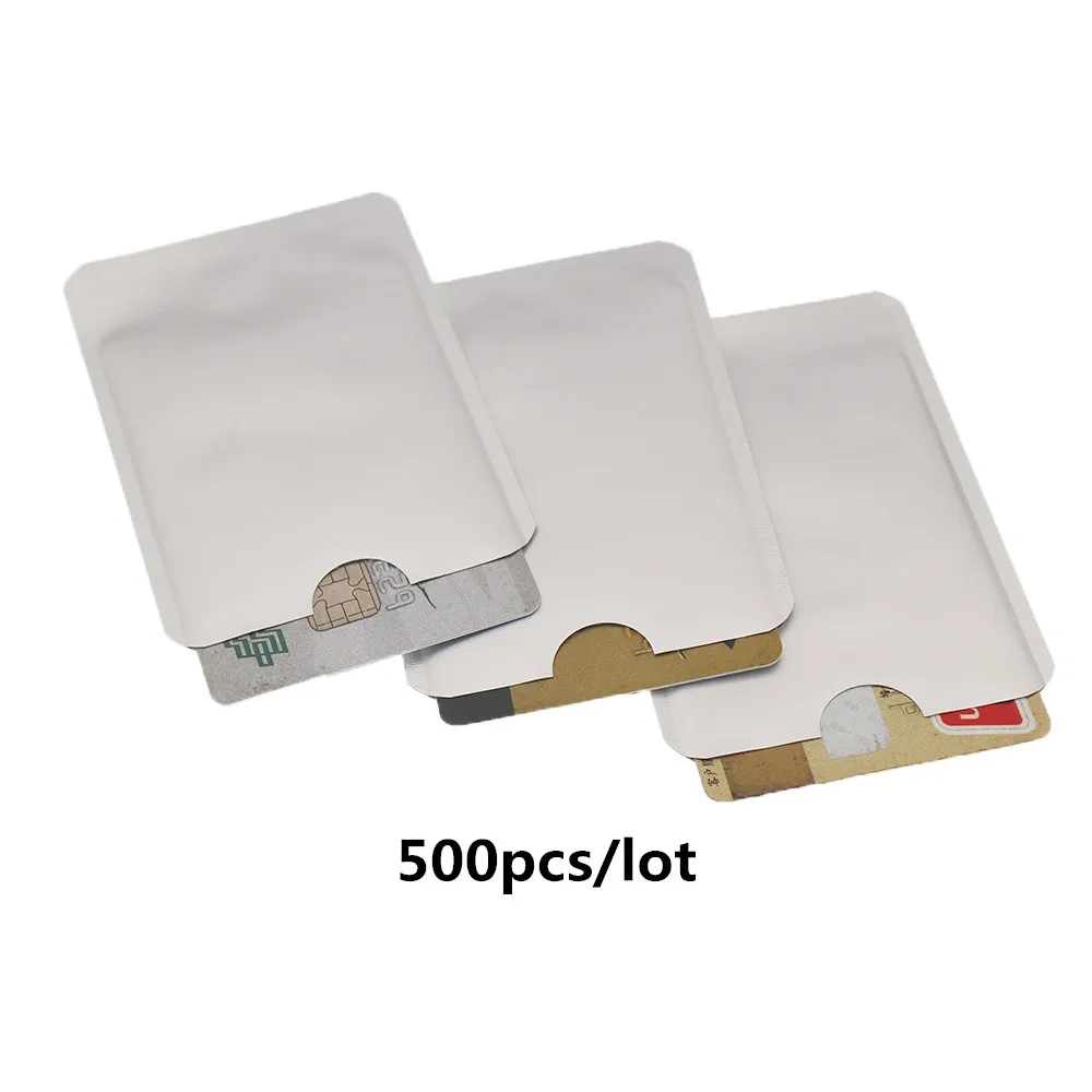500pcs/lot Anti Scan RFID Blocking Sleeve for Credit Card Secure Identity ATM Debit Contactless IC ID Card Protector Blocker
500pcs/lot Anti Scan RFID Blocking Sleeve for Credit Card Secure Identity ATM Debit Contactless IC ID Card Protector Blocker