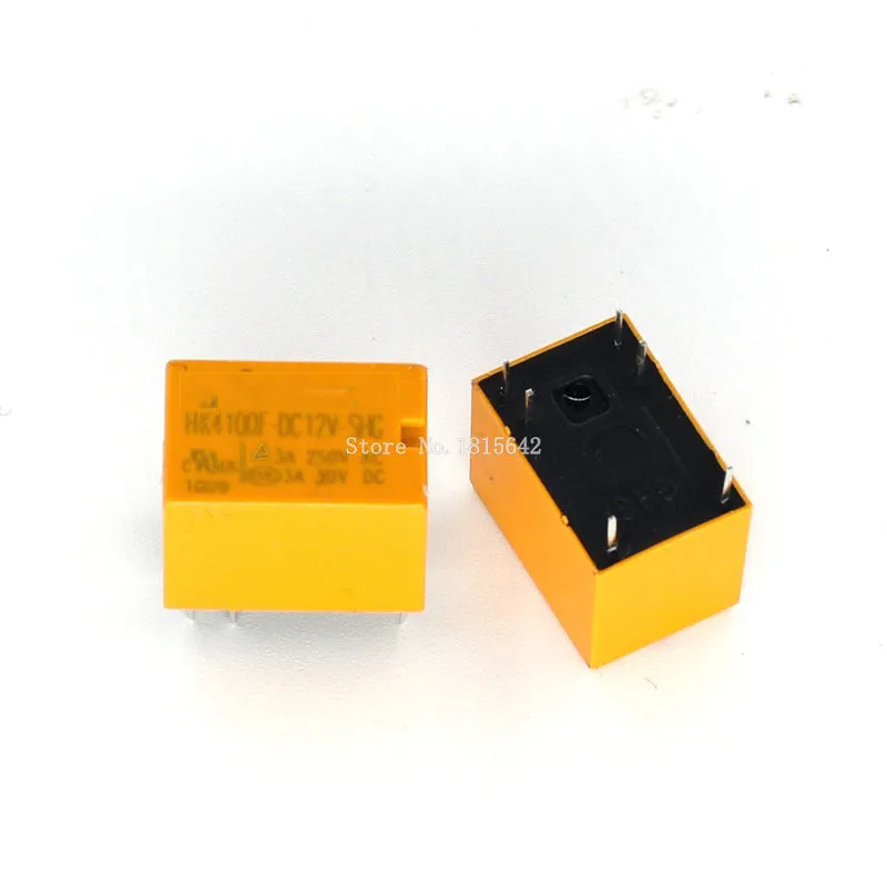 5PCS/LOT HK4100f-DC12V-SHG Relay hk4100F-DC12V HK4100F 12V 6Pins 3A 250V AC/ 3A 30V DC
5PCS/LOT HK4100f-DC12V-SHG Relay hk4100F-DC12V HK4100F 12V 6Pins 3A 250V AC/ 3A 30V DC