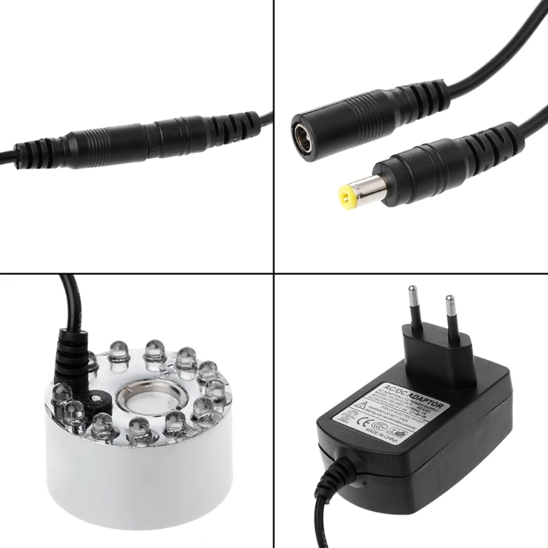 Ultrasonic Mist Maker 12-LED Fogger Water Atomizer Air Humidifier EU Plug Drop Shipping Support
Ultrasonic Mist Maker 12-LED Fogger Water Atomizer Air Humidifier EU Plug Drop Shipping Support