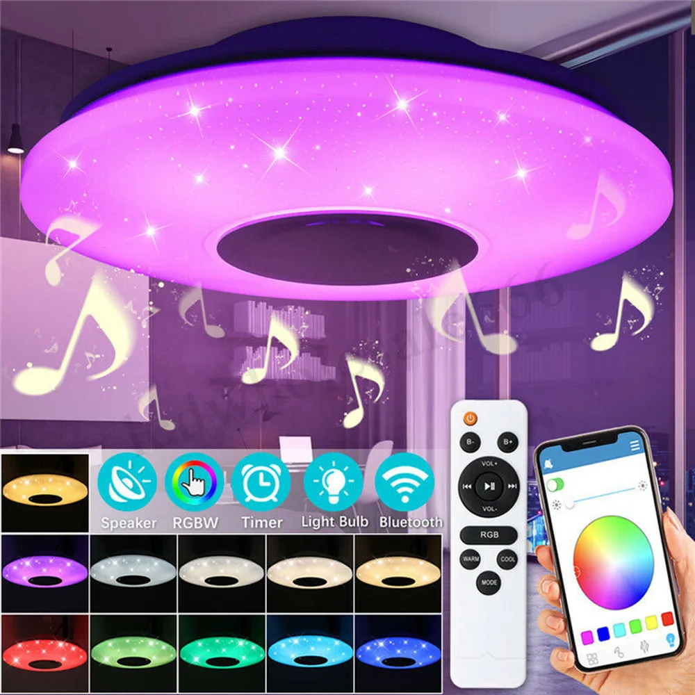 Modern Led Lamp Light Rgb Dimmable 36W 60W App Remote Control Bluetooth Music Modern LED Ceiling Light
Modern Led Lamp Light Rgb Dimmable 36W 60W App Remote Control Bluetooth Music Modern LED Ceiling Light