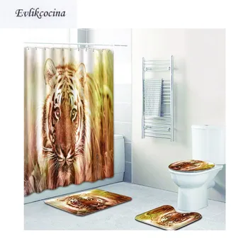 Free Shipping 4pcs Tiger Under The Sunshine Banyo Bathroom Carpet Toilet Bath Mat Set Non Slip Tapis Salle De Bain Alfombra Bano
Free Shipping 4pcs Tiger Under The Sunshine Banyo Bathroom Carpet Toilet Bath Mat Set Non Slip Tapis Salle De Bain Alfombra Bano
