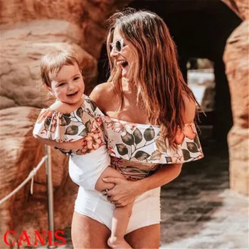 Family Matching Swimwear Bikini Set Mother Daughter Women Kids Floral Strap Ruffles One-piece Bodysuit Bath Beachwear Swimwear
Family Matching Swimwear Bikini Set Mother Daughter Women Kids Floral Strap Ruffles One-piece Bodysuit Bath Beachwear Swimwear