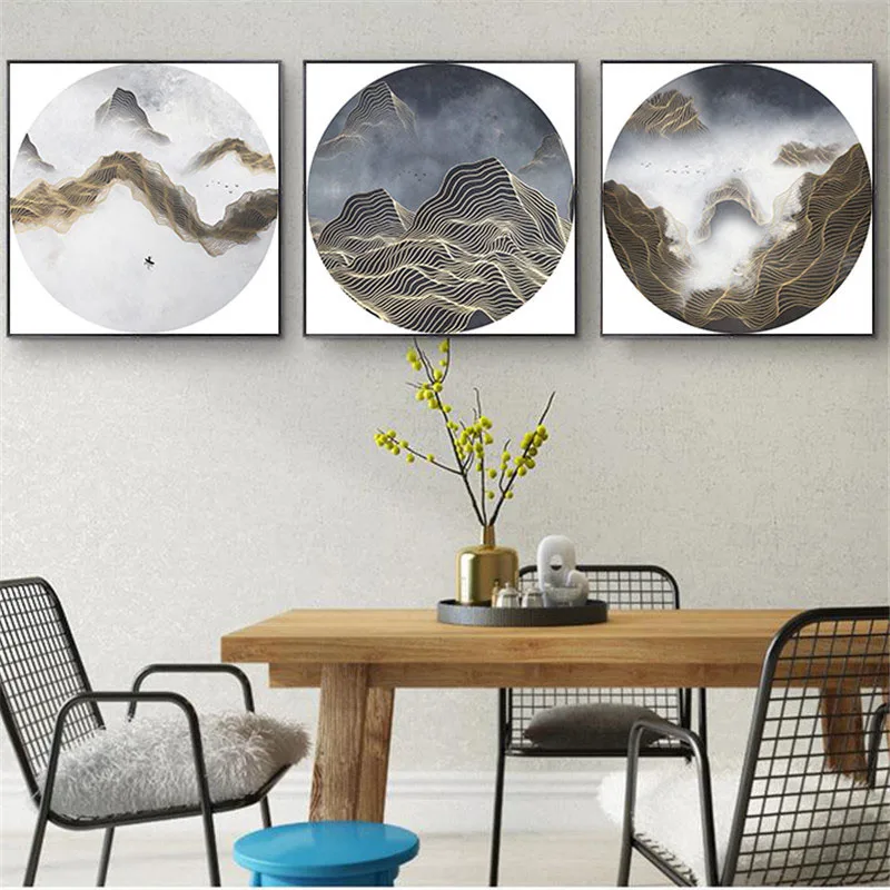 HAOCHU Nordic Pastoral Landscape Decorative Canvas Painting Abstract Geometric Lines Peak Home Living Room Bedroom Wall Poster
HAOCHU Nordic Pastoral Landscape Decorative Canvas Painting Abstract Geometric Lines Peak Home Living Room Bedroom Wall Poster