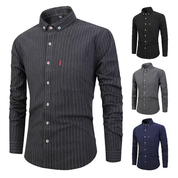 Man Tops Striped Shirts Male Wear Slim Full Sleeve Man Casual Shirts Street Mens Office Wearing Smart Casual Shirts Basic Style
Man Tops Striped Shirts Male Wear Slim Full Sleeve Man Casual Shirts Street Mens Office Wearing Smart Casual Shirts Basic Style