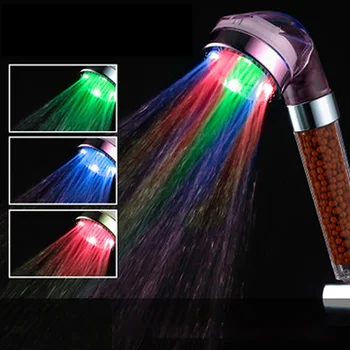LED Anion Shower SPA Shower Head Pressurized Water Saving Temperature Control Colorful Handheld Big Rain Shower
LED Anion Shower SPA Shower Head Pressurized Water Saving Temperature Control Colorful Handheld Big Rain Shower