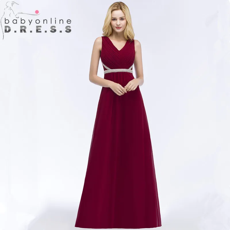 Vestido de Festa Longo Sexy Open Back Burgundy Prom Dresses Long Cheap V Neck Evening Party Dresses with Beadings
Vestido de Festa Longo Sexy Open Back Burgundy Prom Dresses Long Cheap V Neck Evening Party Dresses with Beadings