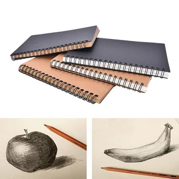 50 sheets Sketch book Kraft spiral notebook Vintage Blank Sketchbook Diray for Drawing Graffiti Painting Office School Supplies
50 sheets Sketch book Kraft spiral notebook Vintage Blank Sketchbook Diray for Drawing Graffiti Painting Office School Supplies
