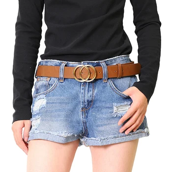 JXQBSYDK Women Belts Fashion Double Round Buckle Design Pin Buckle Simple Student Style Imitation Leather PU Belts for Women
JXQBSYDK Women Belts Fashion Double Round Buckle Design Pin Buckle Simple Student Style Imitation Leather PU Belts for Women