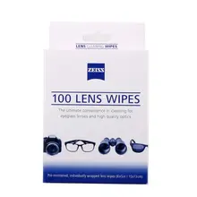 ZEISS Pre-moistened Lens Screen Wipes for Tablet Screens Camcorder Lenses DVDs Paperback Book Covers Laptop Cleaner Wipes 100pcs