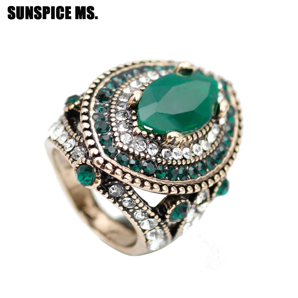 Morocco Ethnic Wedding Vintage Rings For Women Big Crystal Full Nature Stones Antique Gold Color Obsolete Jewelry Gifts 2018 New
Morocco Ethnic Wedding Vintage Rings For Women Big Crystal Full Nature Stones Antique Gold Color Obsolete Jewelry Gifts 2018 New