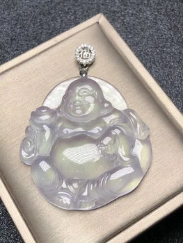 Only One ! Natural Ice Chalcedony Laughing Buddha Pendant Necklace Sweater Chain Jewelry Gift Wholesale
Only One ! Natural Ice Chalcedony Laughing Buddha Pendant Necklace Sweater Chain Jewelry Gift Wholesale