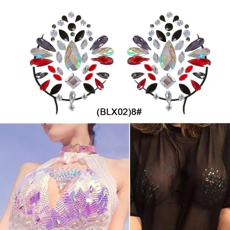 Glitter Chest Temporary Diamond Tattoo Stickers Breast Bling Gem Cluster Temporary Nipple Cover Self Adhesive Tattoo Sticker
Glitter Chest Temporary Diamond Tattoo Stickers Breast Bling Gem Cluster Temporary Nipple Cover Self Adhesive Tattoo Sticker