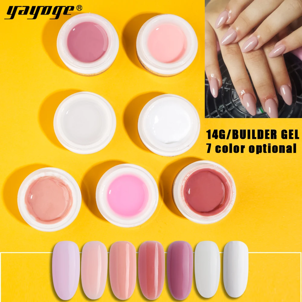 gel varnish builder gel for nail extensions LED uv nail polish manicure YAYOGE 14g CLEAR WHITE PINK false tips Long Hard Gel
gel varnish builder gel for nail extensions LED uv nail polish manicure YAYOGE 14g CLEAR WHITE PINK false tips Long Hard Gel