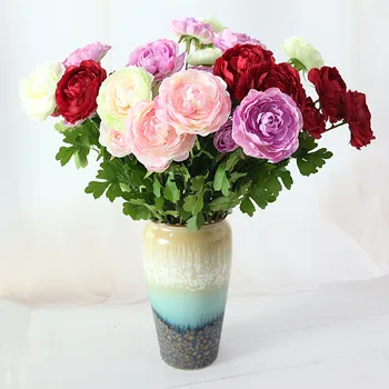 Flone 3 Head Artificial Peony Flower Simulation Rose Flower Bouquet Fake Silk Flowers Branch Wedding Home Party Decor Flower Art
Flone 3 Head Artificial Peony Flower Simulation Rose Flower Bouquet Fake Silk Flowers Branch Wedding Home Party Decor Flower Art