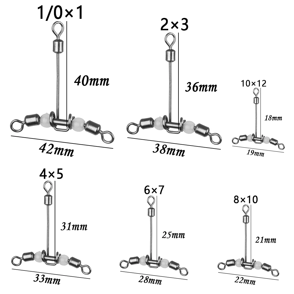 5PCS/Lot T-shape fishing swivels 3way connector luminous rolling swivel with pearl Bearing Splitter Brass Barrel cross line
5PCS/Lot T-shape fishing swivels 3way connector luminous rolling swivel with pearl Bearing Splitter Brass Barrel cross line