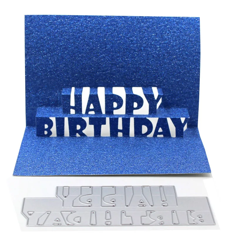 Pop Up Happy Birthday Metal Cutting Dies Stencils for DIY Scrapbooking/photo album Decorative Embossing DIY Paper Card
Pop Up Happy Birthday Metal Cutting Dies Stencils for DIY Scrapbooking/photo album Decorative Embossing DIY Paper Card